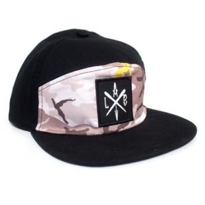 Boné 5 panel Camuflado Ladeirabaixo Longboard Skate