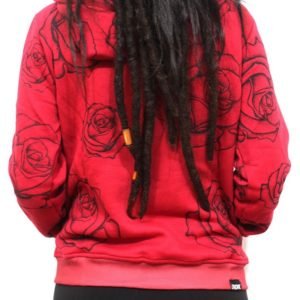 Blusa Moletom Chronic Vermelho Feminino Skull Flowers