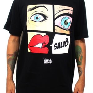 Camiseta Chronic 420 Salvô Original Marginal Preta Masculino