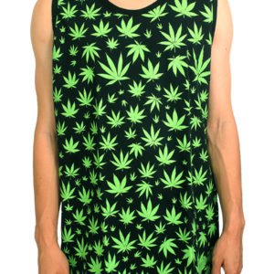 Camiseta Regata Cannabis Preta Ray Brown