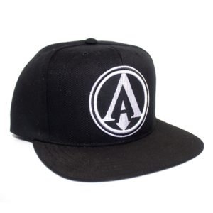 Boné Ladeirabaixo Aba Reta Snapback Preto Longboard