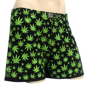 Cueca Samba Canção Cannabis Preta e Verde Ray Brown