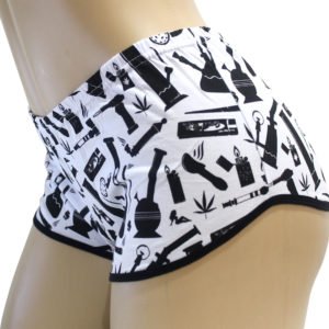 Short Cannabis Headshop Branco e Preto Ray Brown