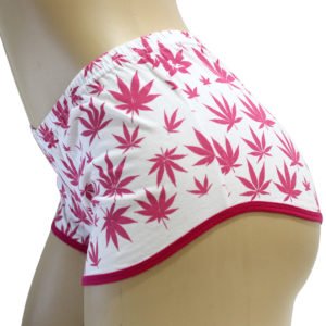 Short Cannabis Branco e Rosa Ray Brown