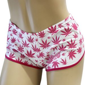 Short Cannabis Branco e Rosa Ray Brown