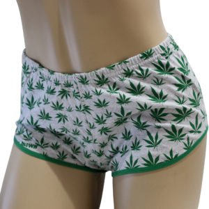 Short Cannabis Cinza Mescla e Verde Ray Brown