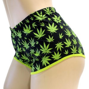 Short Cannabis Preto e Verde Ray Brown