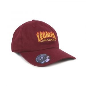 Boné Chronic 420 Dad Hat Legalize Ganja Skate Bordô Bordado