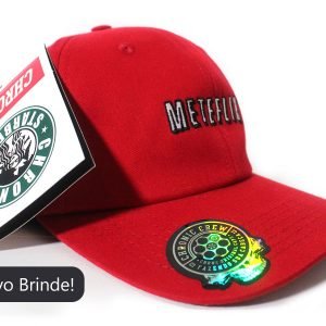 Boné Chronic 420 Dad Hat MeteFlix Vermelho Original Marginal