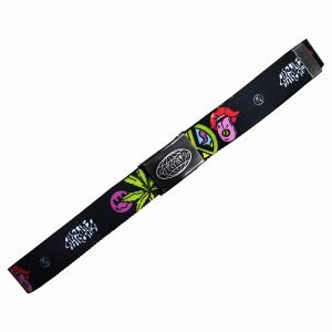 Cinto Chronic 420 Ganja Erva Brisas Fivela Lona Skateboard
