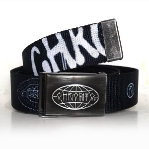 Cinto Chronic 420 Original Marginal Preto Lona Fivela Skate