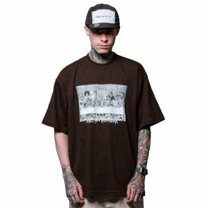 Camiseta Chronic 420 Oversized Santa Ceia Rap Lançamento