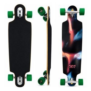Skate Longboard Hondar Cruiser Montado Maple Completo Pro