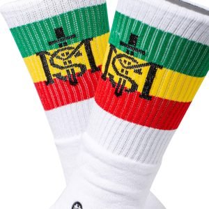 Meia Chronic 420 Reggae Roots Cano Alto Longo Mato Seco