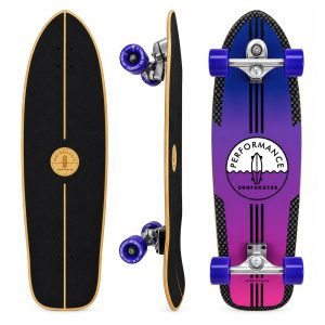 Skate Simulador Surf Performance Profissional 34" e 36" Completo