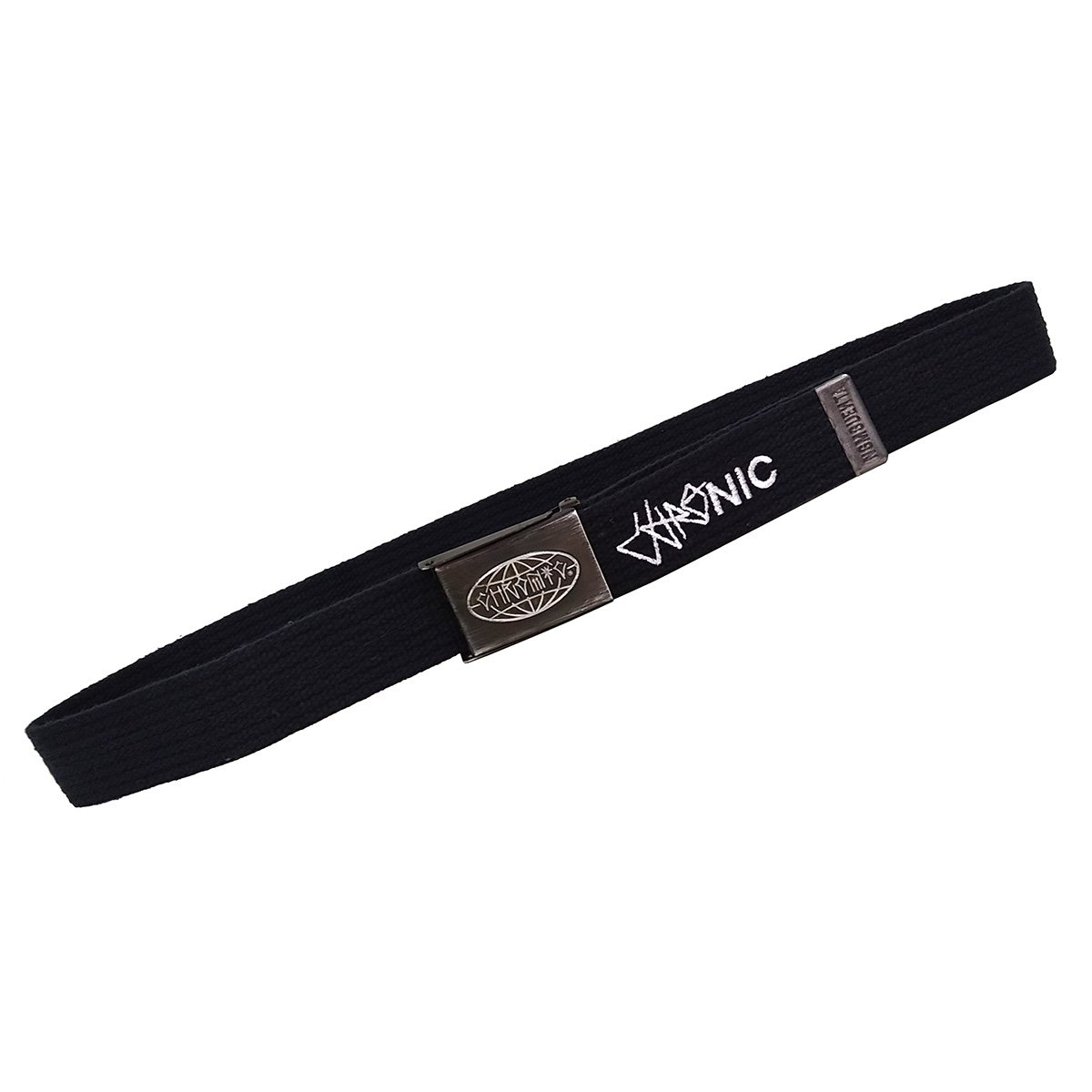 Cinto Chronic 420 Original Marginal Preto Lona Fivela Skate