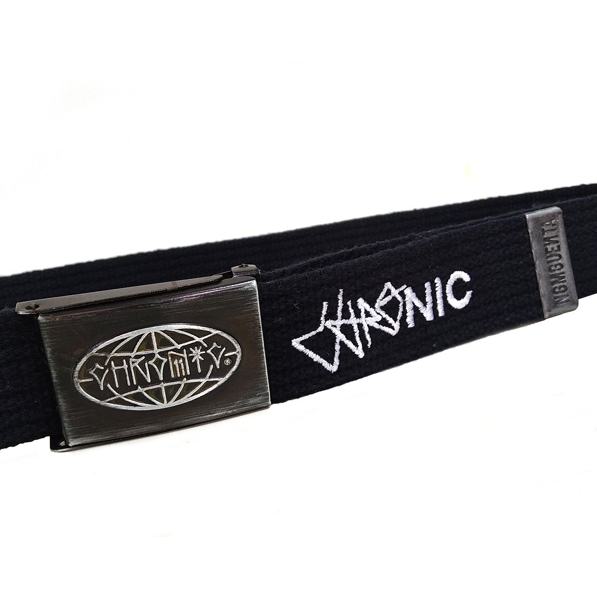 Cinto Chronic 420 Original Marginal Preto Lona Fivela Skate