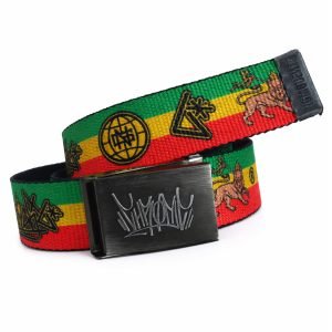 Cinto Chronic 420 Rastafari Roots Reggae Raiz Lona Skate