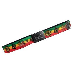 Cinto Chronic 420 Rastafari Roots Reggae Raiz Lona Skate