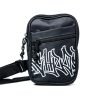 Shoulder Bag Chronic 420 Rap Preto Bordado Bolsa Pochete